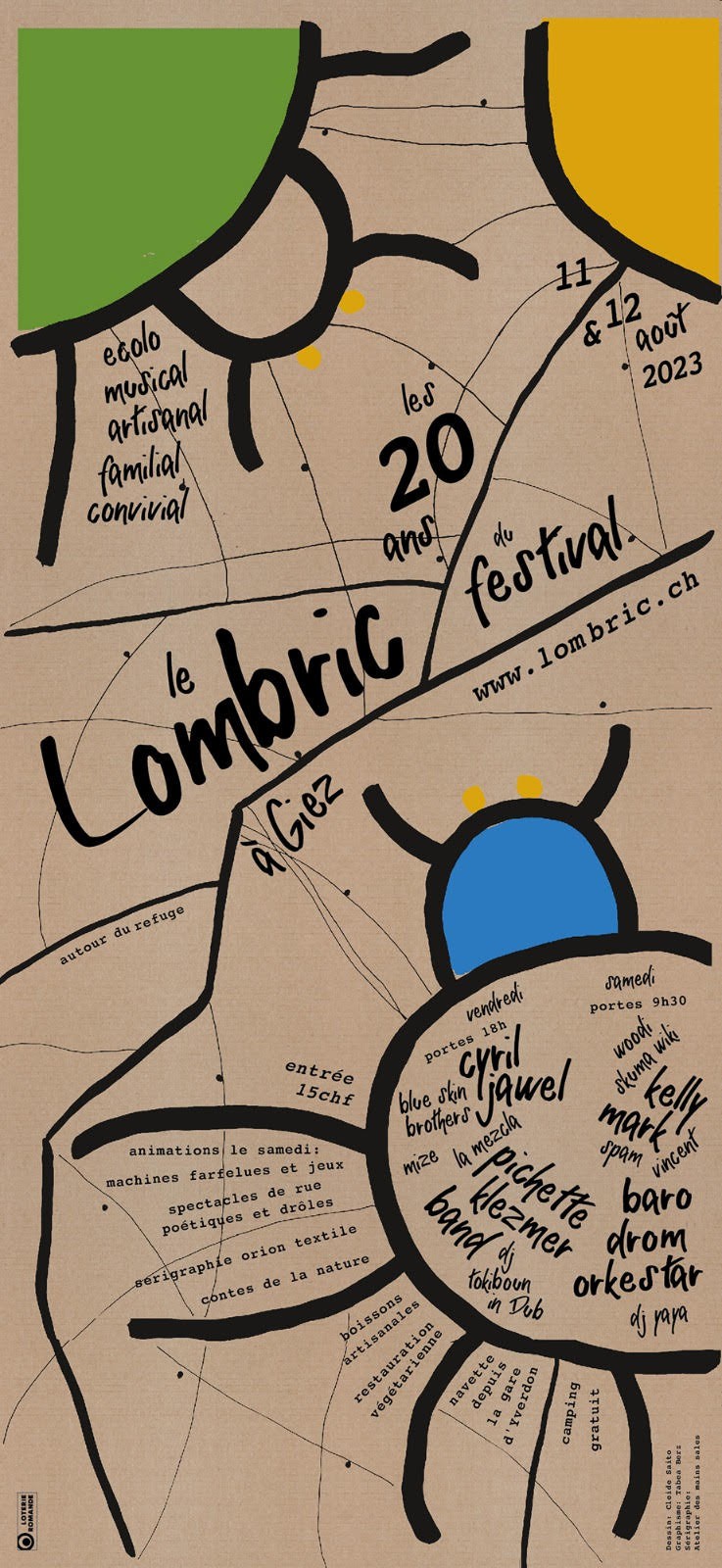 L'affiche des 20 ans du Festival du Lombric